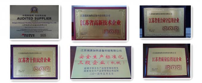 przemysłowe elektryczne poziome podgrzewacz oleju grzewczego dla przemysłu chemicznego certyfikatów ruiyuian Jiangsu