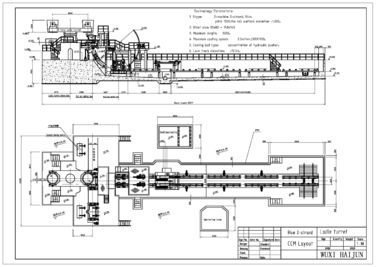OEM przemysłowe Steel Casting Machine, r4m i 2 łańcuchów
